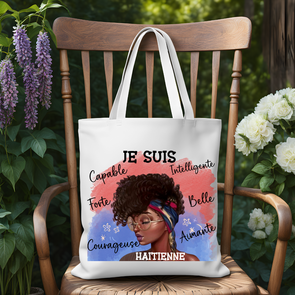 Tote Bag Avec motif Haïti
