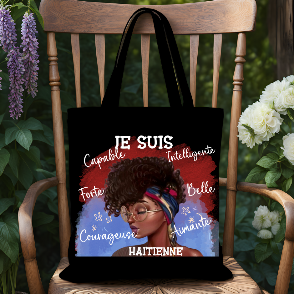 Tote Bag Avec motif Haïti