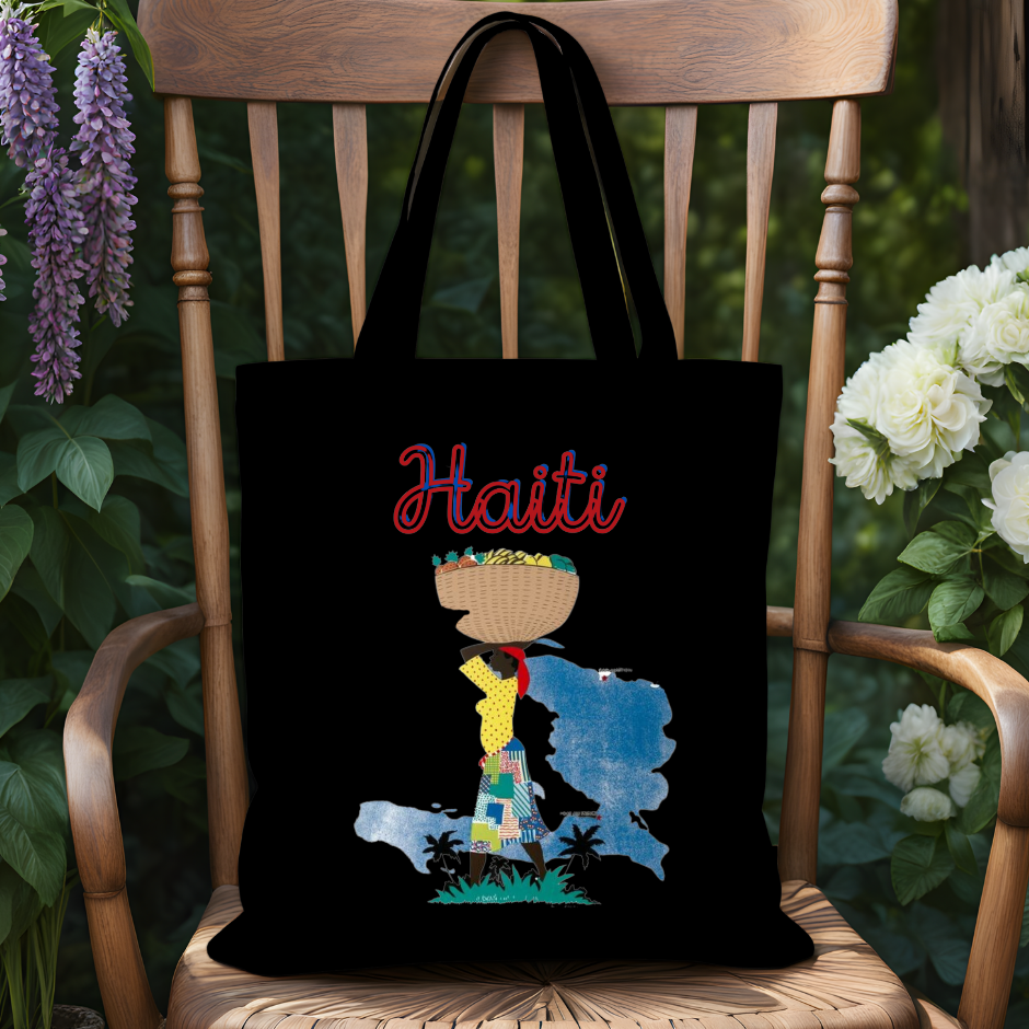 Tote Bag Avec motif Haïti