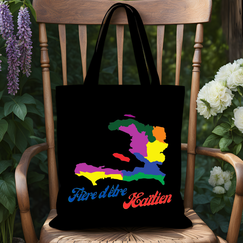 Tote Bag Avec motif Haïti