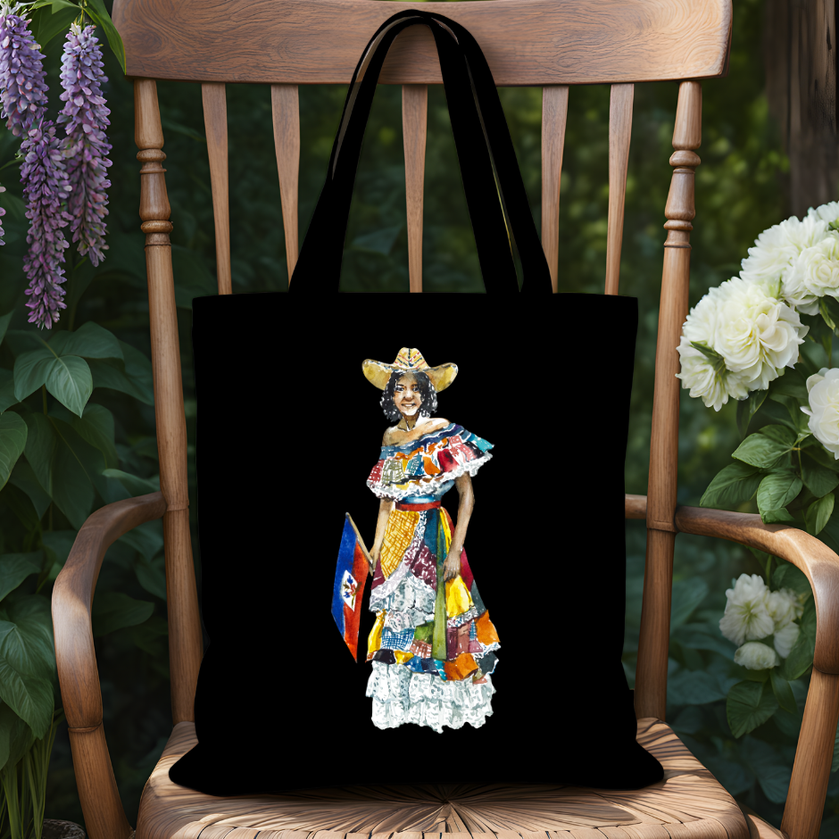 Tote Bag Avec motif Haïti