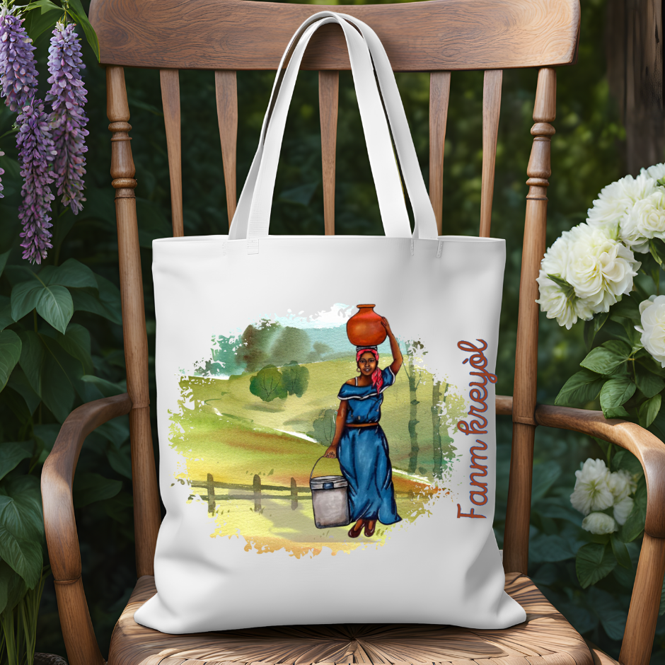 Tote Bag Avec motif Haïti