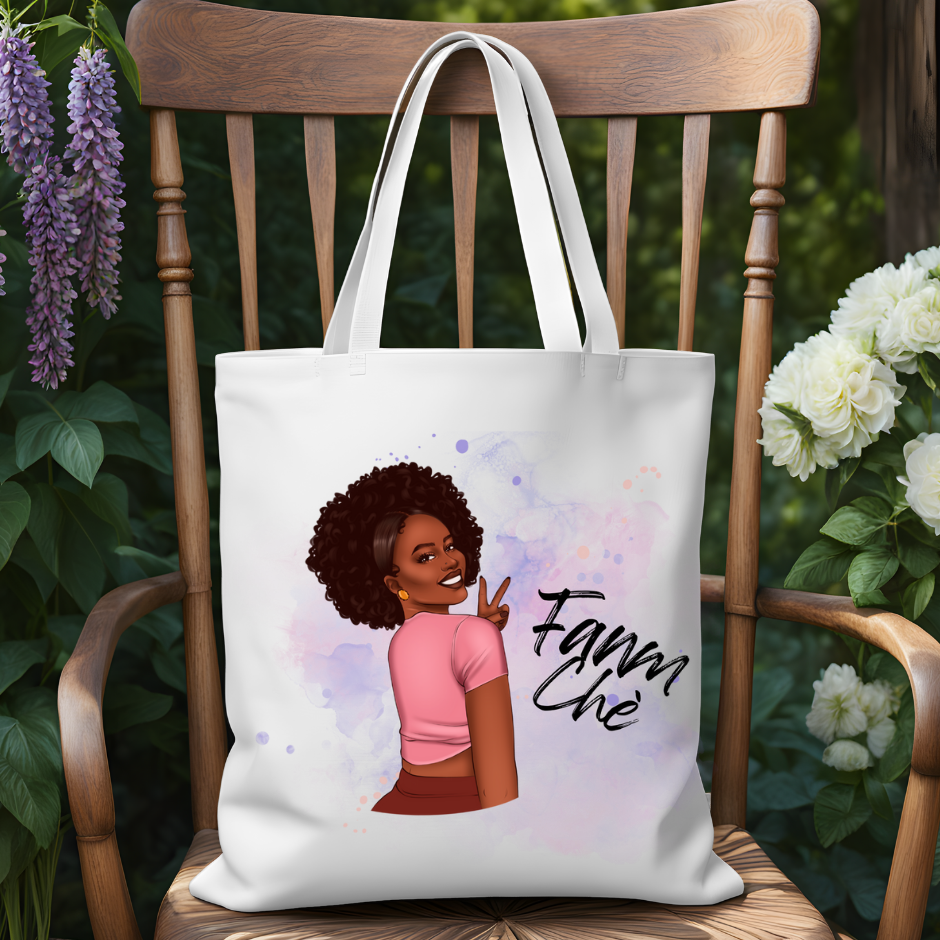 Tote Bag Avec motif Haïti