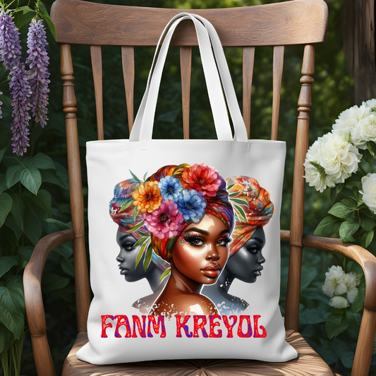 Tote Bag Avec motif Haïti