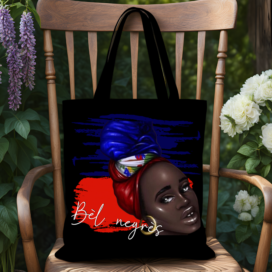 Tote Bag Avec motif Haïti