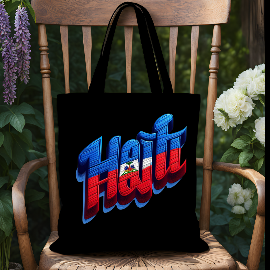 Tote Bag Avec motif Haïti