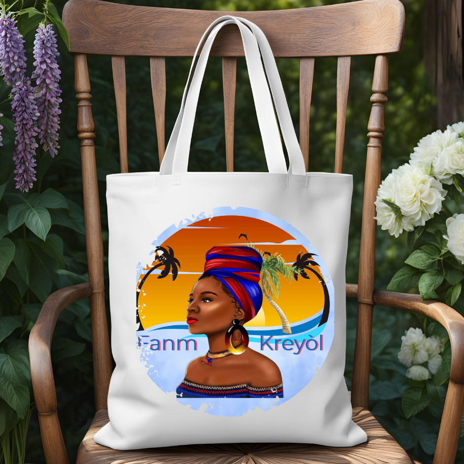 Tote Bag Avec motif Haïti