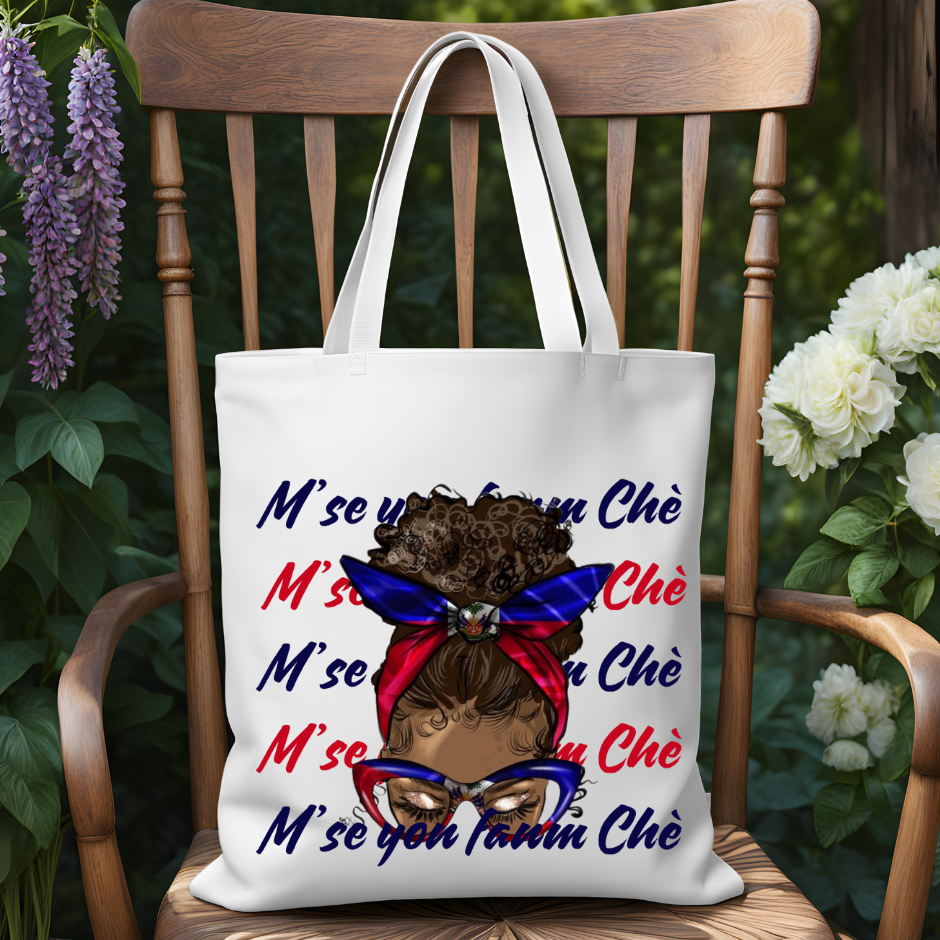 Tote Bag Avec motif Haïti