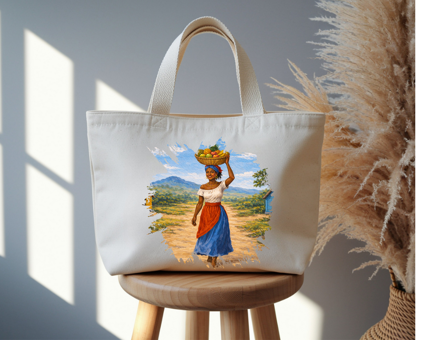 Tote Bag Avec motif Haïti